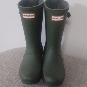 Hunter Green Rain & Snow Boots